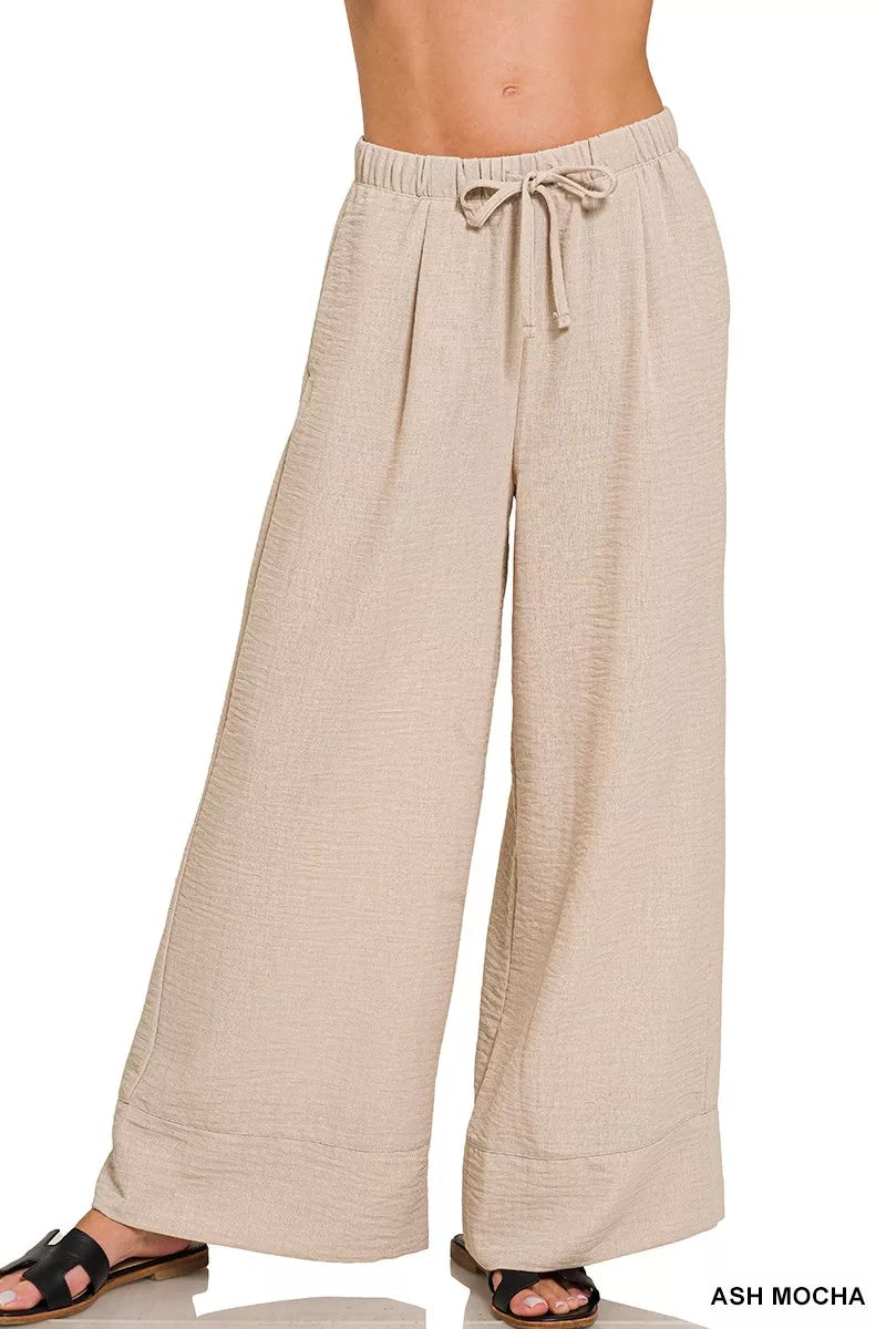 Cool Down Airflow Drawstring Pants in Ash Mocha