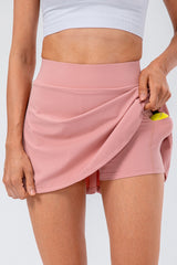 High Waist Pleated Active Pickleball Skirt