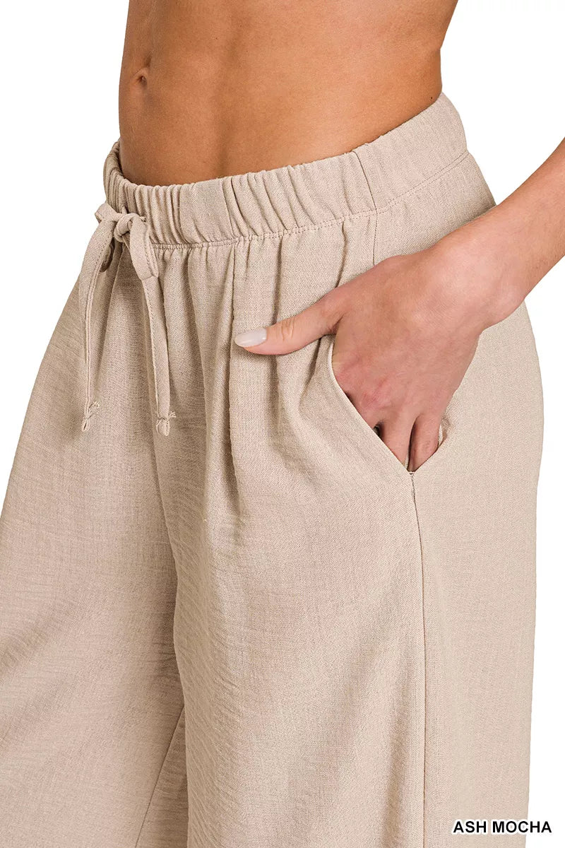 Cool Down Airflow Drawstring Pants in Ash Mocha
