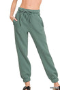 Après-Dink Fleece Joggers in Ash Jade